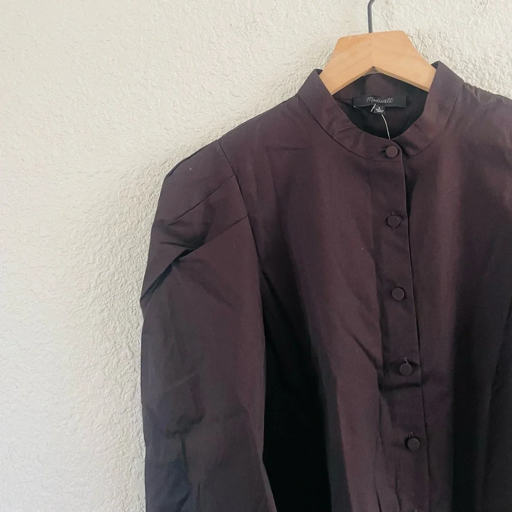Madewell Puff Sleeve Button Up Blouse